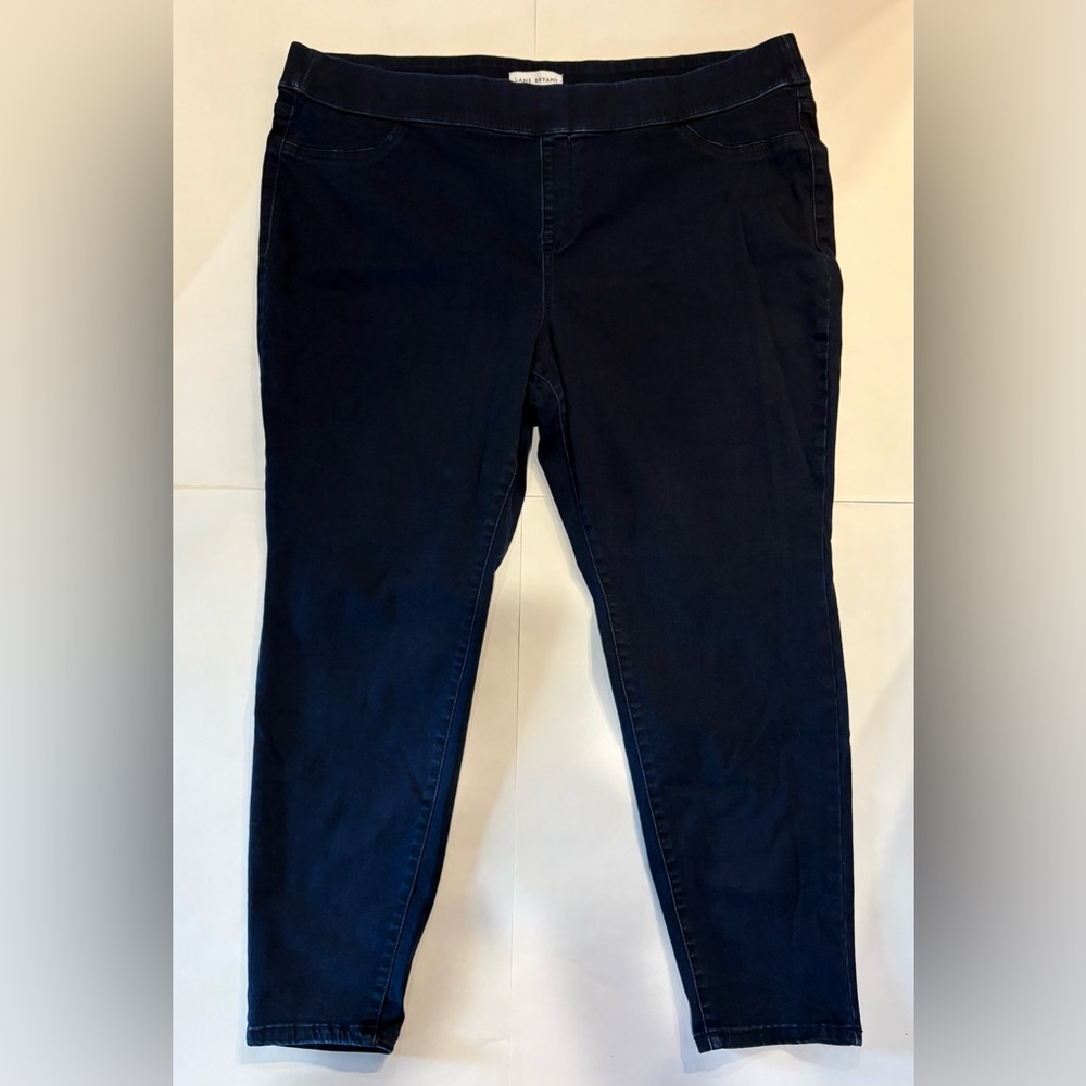 Lane Bryant High Rise Pull-On Jeggings Dark Wash Size 24 Stretch
